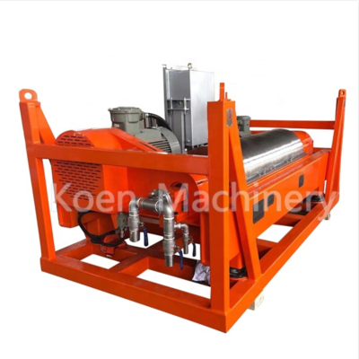 Drilling mud dewatering centrifuge